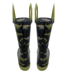 Dinosaur Wellington Boots Boys Girls PVC Rain Wellies Non-Slip Waterproof Shoes