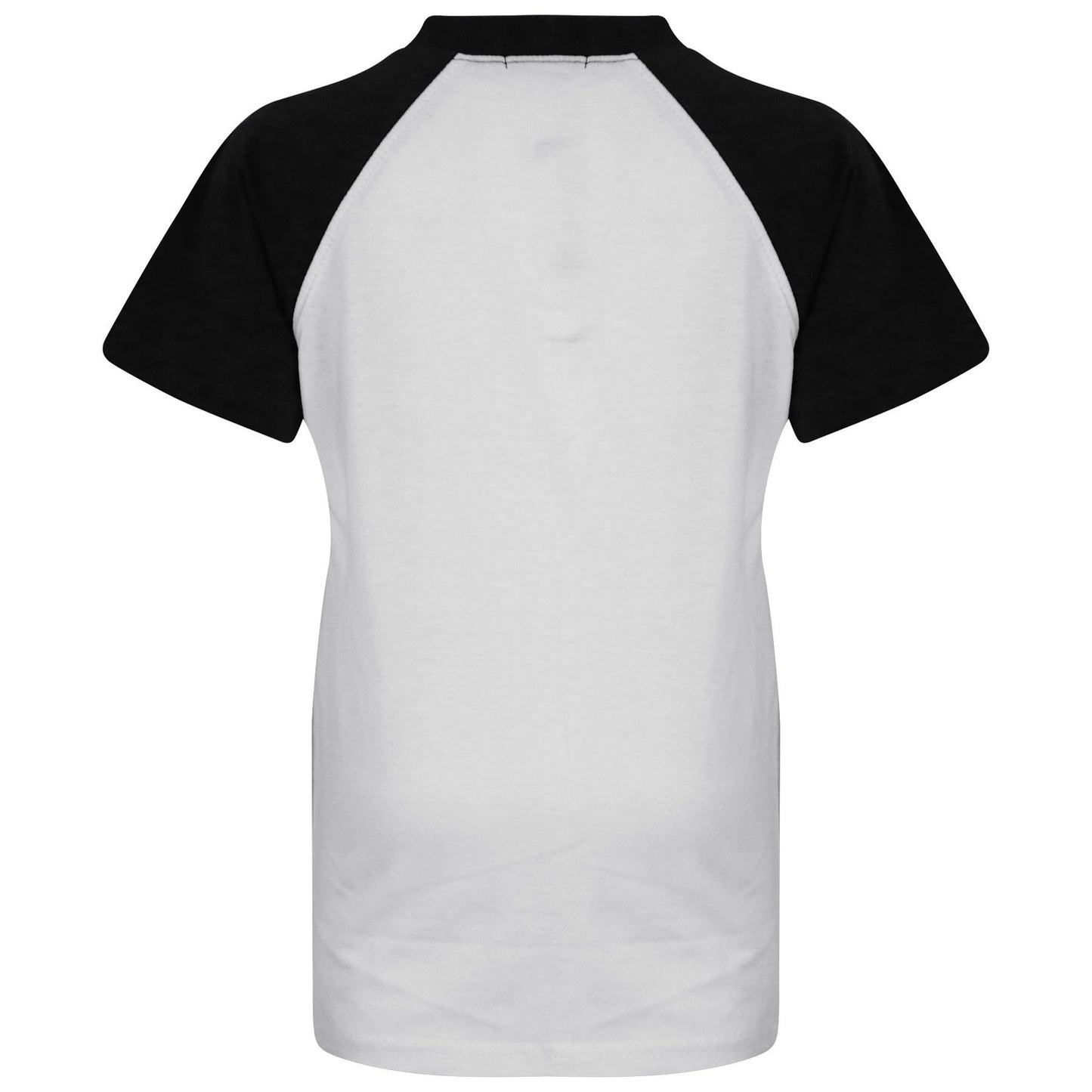 A2Z 4 Kids Raglan Style T Shirt Colour Contrast Top Short Sleeve Black Super Soft Comfy Loungewear Dress Up Gifts for Children Girls & Boys Age 5-13 Years - A2Z 4 Kids