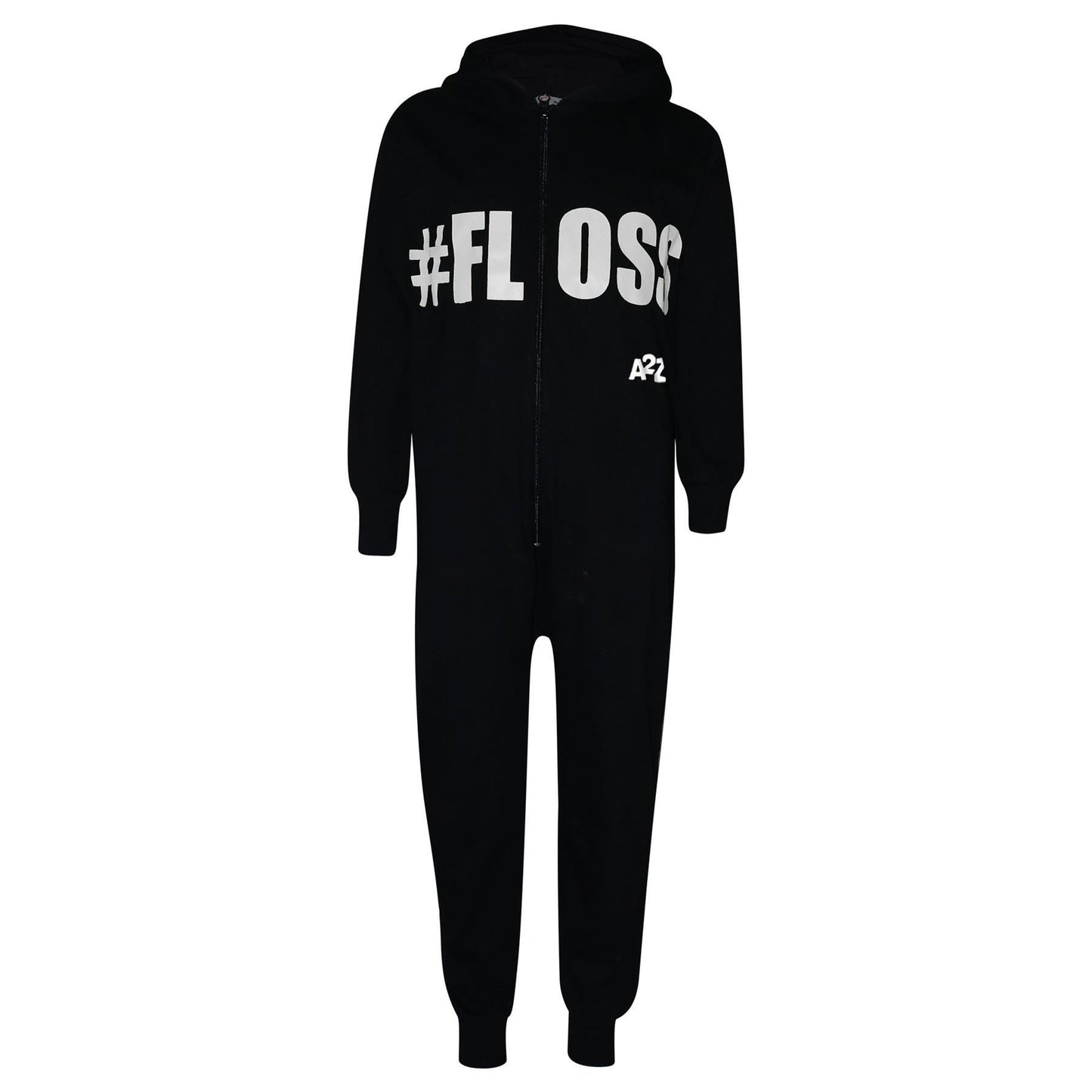 A2Z Onesie One Piece Kids Girls Boy #Floss White Print Pyjamas Sleepsuit Costume