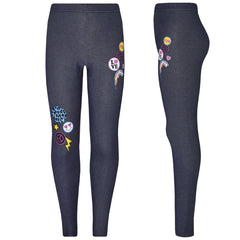 Girls Top Kids Good Vibes & Emojis Print T Shirt Tops & Jegging Set 7-13 Years