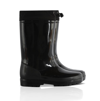 Kids Girls Boys Wellies Wellington Twin Tread Rainboot Non Slip Waterproof Shoes