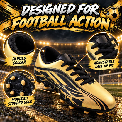 A2Z 4 Kids Boys Girls Football Boots Junior Soccer Cleats Moulded Stud Trainers