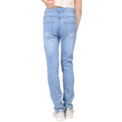 Kids Girls Denim Stars Ripped Jeans Comfort Stretchy Skinny Fashion Pants