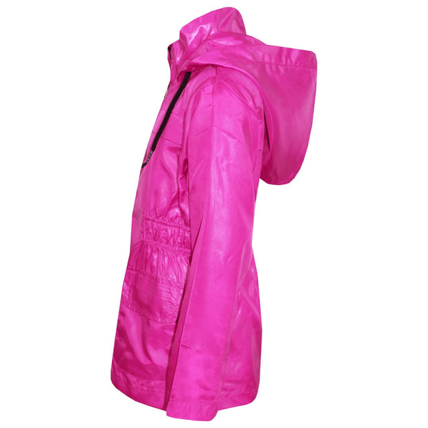 A2Z 4 Kids Raincoat Jackets Pink Windbreaker Waterproof Parka Shower Resistant Hooded Raincoat Childrens Girls Age 5-13 Years