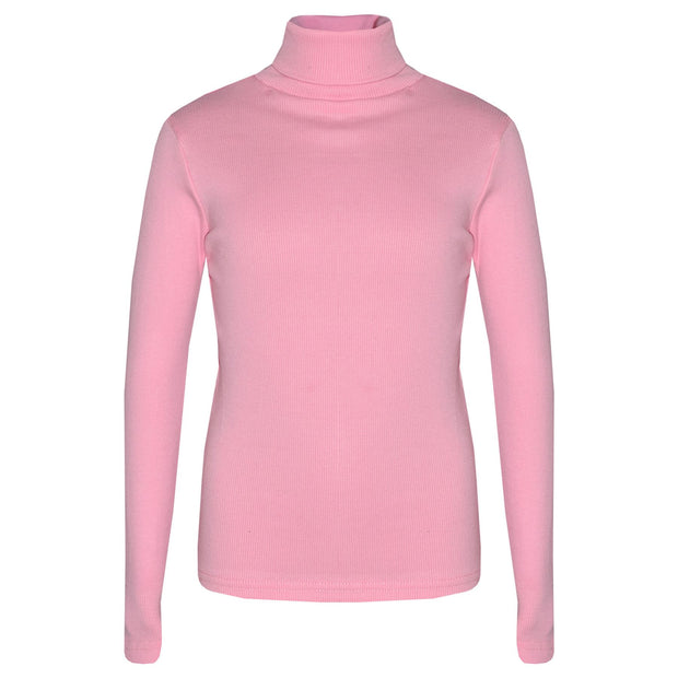 Kids Girls Polo Neck T Shirt Thick Cotton Turtleneck Jumper Long Sleeve Top 2-13
