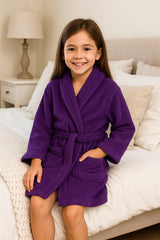 A2Z 4 Kids Girls Boys Towel Bathrobe Shawl Collar Soft for Age 5-13 Years