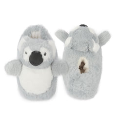Kids Cute 3D Koala Slippers Soft Plush Warm Non-Slip Sole Cosy Indoor Footwear