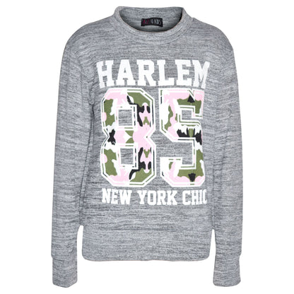 Kids Jogging Suit Girls HARLEM 85 Lounge Suit Tracksuit Hoodie Bottom 7-13 Years