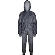 Kids Girls Boys Plain Fleece A2Z Onesie One Piece Hooded All In One Jumpsuit