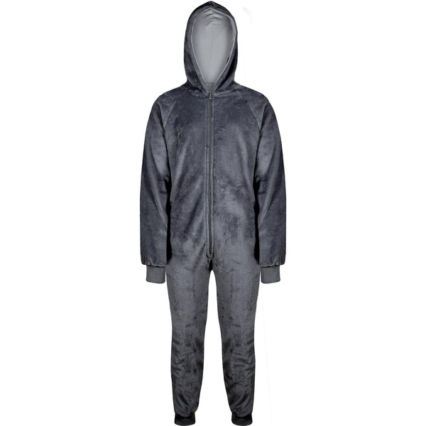 A2Z 4 Kids Girls Boys Plain Fleece Hooded Onesie Soft Comfortable for Children