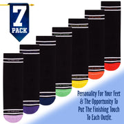 Boys Girls Kids Back to School Cotton Rich Plain Ankle School Socks Pack Of 6 - A2Z 4 Kids