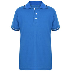 Kids Boys Girls Polo T Shirt Designer Plain Color School T-Shirts PE Top 3-13 Yr