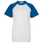 A2Z 4 Kids Raglan Style T Shirt Colour Contrast Top Short Sleeve Blue Super Soft Comfy Loungewear Dress Up Gifts for Children Girls & Boys Age 5-13 Years - A2Z 4 Kids