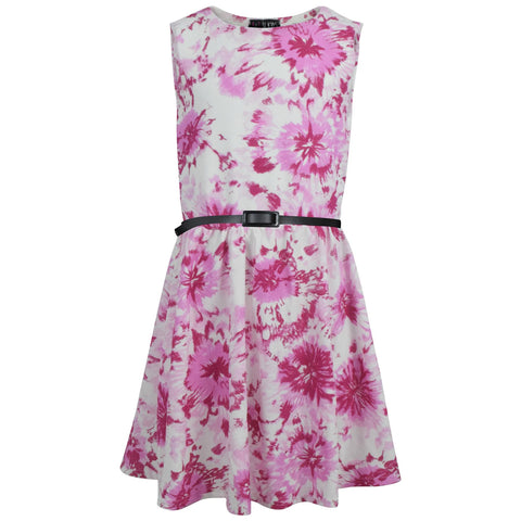 A2Z Kids Girls Skater Dress Sleeveless Comfortable Lightweight Casual Dress