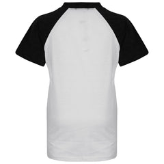 A2Z 4 Kids Raglan Style T Shirt & Shorts Black Contrast PJS Super Soft Matching Top Bottom Pyjamas Comfy Loungewear Dress Up Outfit Gifts for Children Girls Boys Age 5-13 Years - A2Z 4 Kids