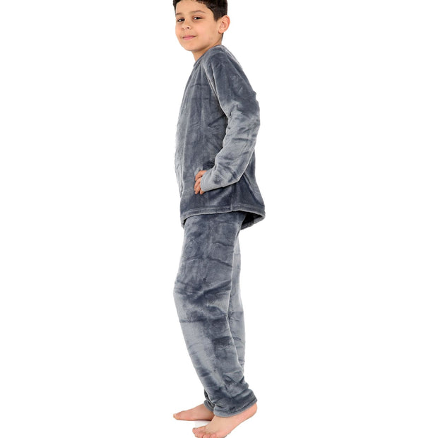 A2Z 4 Kids Childrens Warm Fleece twosie Crew Neck Pyjamas For Boys & Girls Sleepover 2 Piece Gift Set Age 5-6, 7-8, 9-10, 11-12 & 13 years