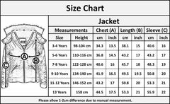 Girls Puffer Jacket Quilted Winter Coat Faux Fur Hood Warm Padded Zipped Coat