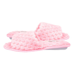 A2Z Women Bubble Sliders Fluffy Faux Fur Open Toe Warm Fuzzy Memory Foam Slipper