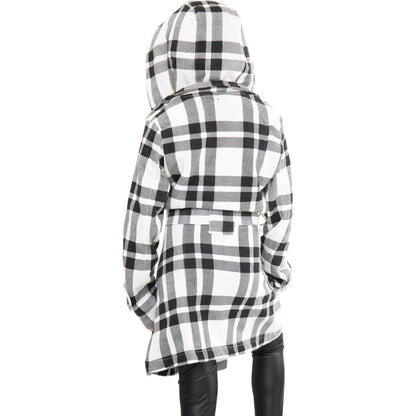 A2Z 4 Kids Parka Jacket Hooded Warm Jacket Oversized Belted Cuffs 5 -13 Years