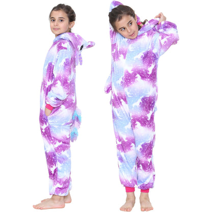 Kids A2Z Onesie One Piece Unicorn Pyjamas Costume For Girls Age 2-13