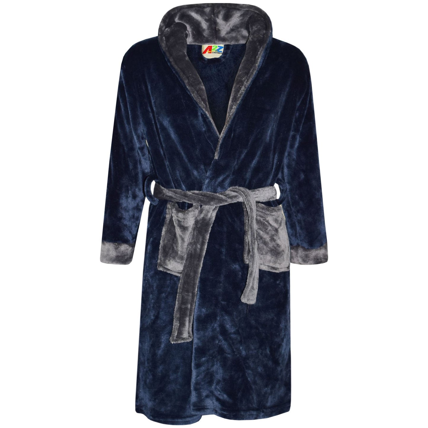 Kids Soft Fleece Bathrobe Dressing Gown Hooded Swim Beach Girls Boys 2-13 years