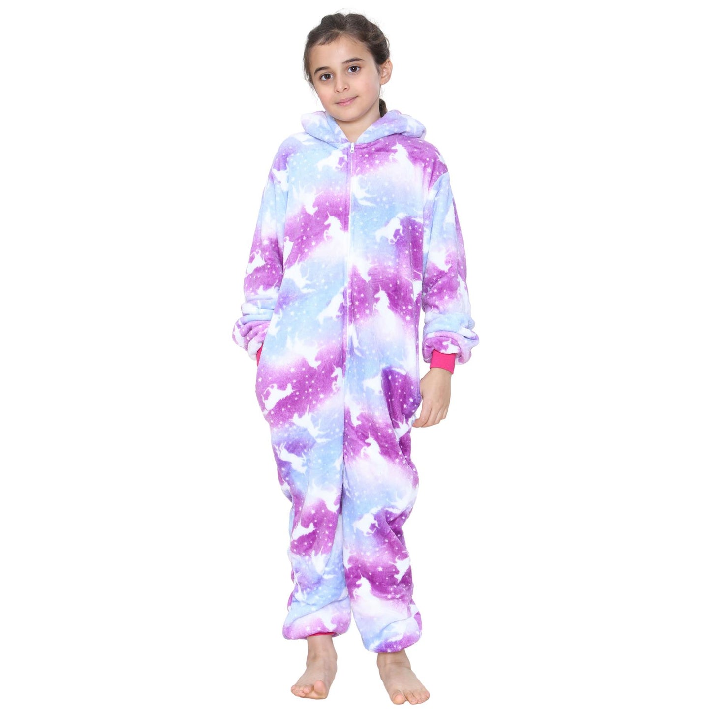 Kids A2Z Onesie One Piece Unicorn Pyjamas Costume For Girls Age 2-13