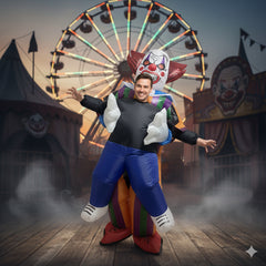 A2Z Adults Mens Ladies Inflatable Clown Halloween Costume Funny Fancy Dress
