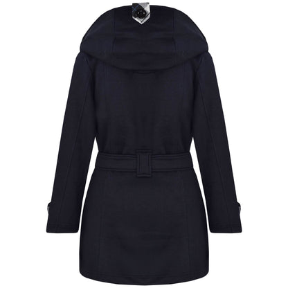 A2Z 4 Kids Kids Girls Parka Jacket Hooded Trench Coat Fashion Wool Blends Warm Padded Navy Jacket Oversized Lapels Belted Cuffs Long Overcoat New Age 5 6 7 8 9 10 11 12 13 Years