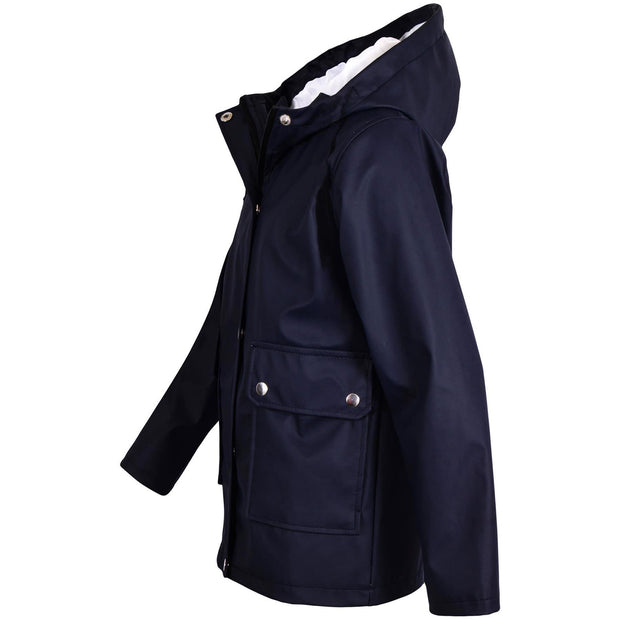PU Raincoat Jacket Windbreaker Waterproof Parka Hooded For Girls Boys Age 5-13 Years