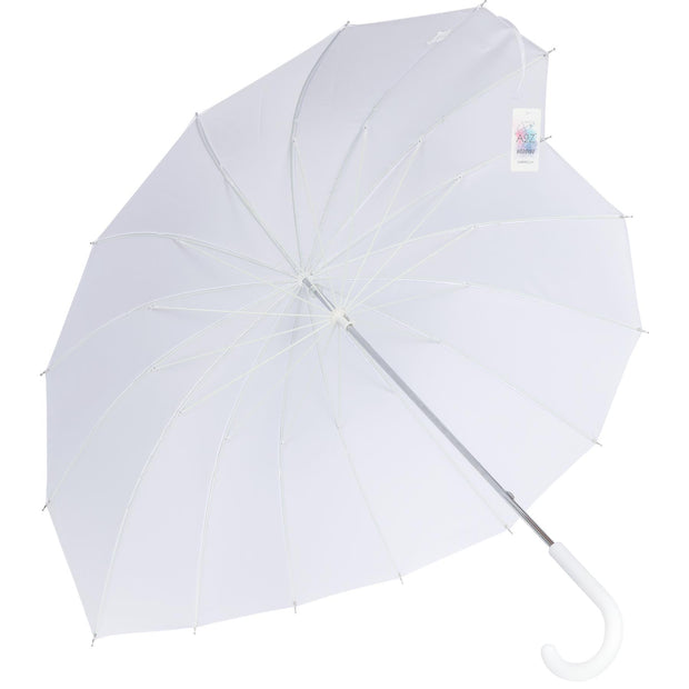 A2Z Ladies Wedding Bridal Umbrella Love Canopy Brolly J Shape Soft Grip Handle