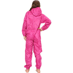 Girls Boys Raincoat Kids Puddle Suit Rainwear Waterproof Hooded Rainsuit 2-13 Yr