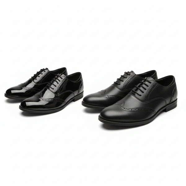 A2Z Boys Men Classic Oxford Brogue School University Office Shoes Lace Up Formal
