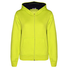 A2Z 4 Kids Boys Girls Plain Tracksuit Contrast Fleece Neon Green And Black Hoodie with Joggers Jogging Sweatpants Pants Sports Activewear Outfit Set For Girls Boys Age 5 6 7 8 9 10 11 12 13 Years