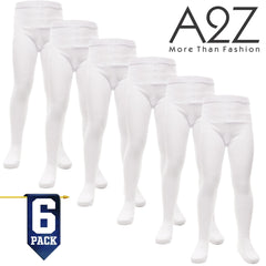 Kids Girls Cotton Rich Uniform School Tights Pack Of 6 Warm Thick Schoolwear