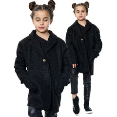 Kids Sherpa Coat Fleece Jacket Wool Girls Designer Teddy Jacket Age 5-13 yrs