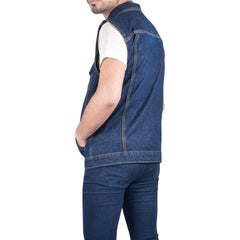 Mens Denim Jacket Sleeveless Lightweight Comfortable Outdoor Jeans Coat S-3XL