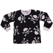 Kids Girls Skull & Bones Print Pyjamas Set