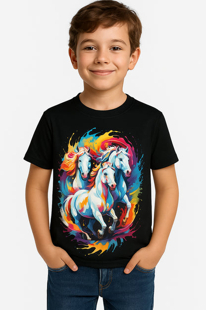 Kids Boys Girls 3D Graphic T Shirt Short Sleeve Summer Crew Neck Age 6 to 16