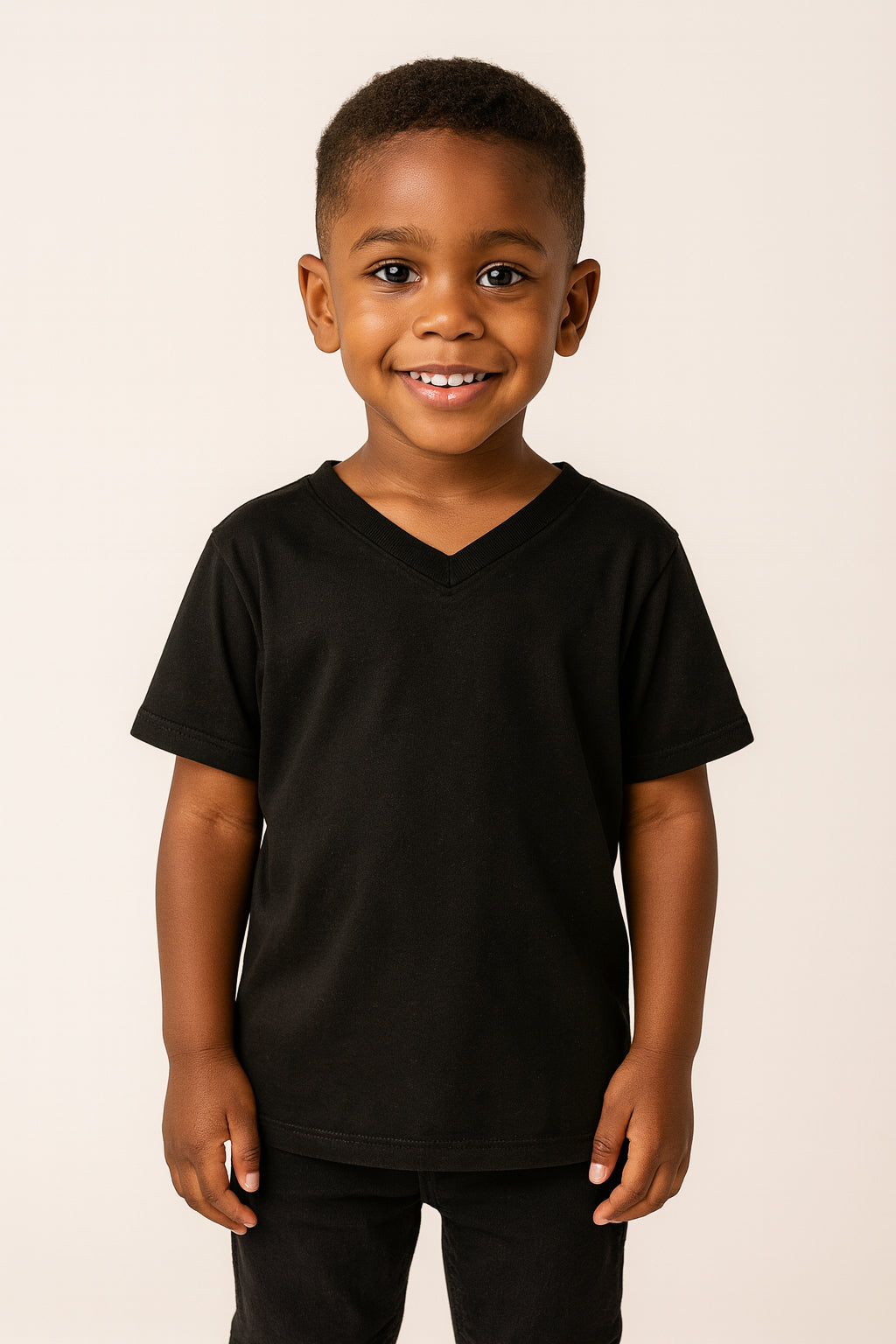 A2Z 4 Kids Basic T-Shirt Back to School Short Sleeve V Style Crew Neck Casual Fit Fashion 100% Cotton For Children Girls Boys Age 2-13 Years