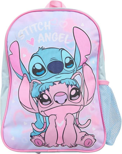 Kids Girls Disney Lilo and Stitch Angel Backpack Officially Licensed School Bag