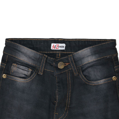 Kids Faded Denim Jeans Comfort Stretch Trousers Pants Boys Age 5-13 Years
