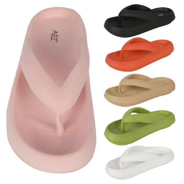 A2Z Women EVA Sliders Slip-On Flip Flops Non-Slip Soft Sandals Pool Slippers