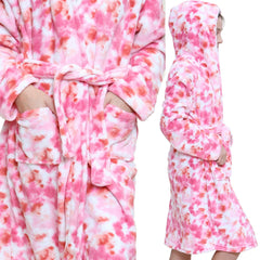 A2Z 4 Kids Soft Leopard Print Bathrobe Dressing Gown