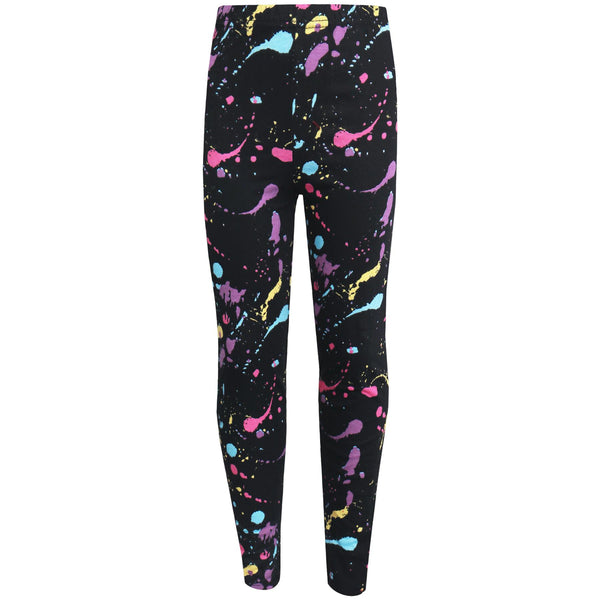 A2Z 4 Kids Girls Legging Designer's Pastel Splash Print Fashion Party Dance Full Length Leggings New Age 5 6 7 8 9 10 11 12 13 Years