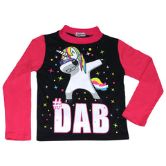 Kids Girls Pyjamas Dabbing Unicorn #Dab Floss Lounge Wear Nightwear PJS 5-13 Yrs