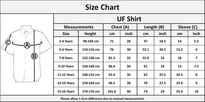 Kids Boys School Uniform Shirts Soft Feel Shorts Sleeves Easy Iron School Shirts