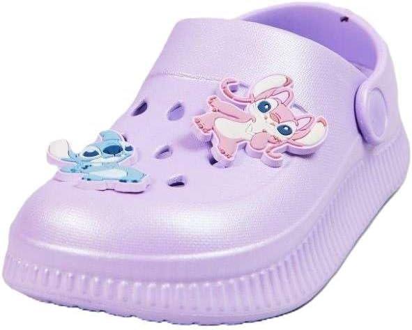 Kids Disney Stitch Girls Clogs with Charms Slip On Sandals  Beach Garden Shoes
