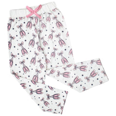 A2Z 4 Kids Girls Ballerina Print Children PJs 2 Piece Cotton Set Lounge Suit Nightwear Sleepwear Top Bottom Pyjamas Loungewear Dress Up Outfit Set Gifts for Children & Girls Age 2-13 Years