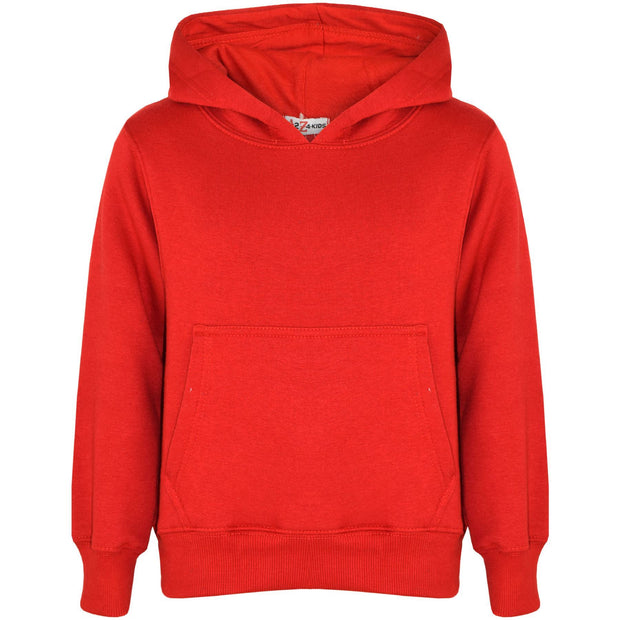 A2Z 4 Kids Girls Boys Sweat Shirt Tops Designer's Casual Plain Red Pullover Sweatshirt Fleece Hooded Jumper Coats New Age 2 3 4 5 6 7 8 9 10 11 12 13 Years