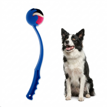 A2Z Medium Dog Ball Thrower With Tennis Ball Lightweight Fetch Launcher